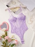 Sexy see-through lace sexy lingerie bodysuit