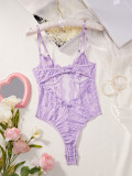 Sexy see-through lace sexy lingerie bodysuit