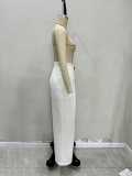 Casual Women's High Waist Wide Leg Pants Irregular Waist Pockets Trousers