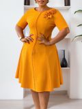African clothing mature women dress mom of the bride dress