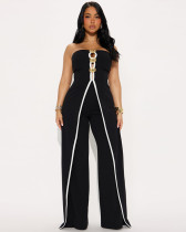 Tube Top Fake Two-piece Elegant Party Jumpsuit