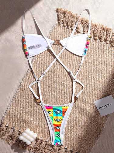 Sexy print micro bikini swimsuit