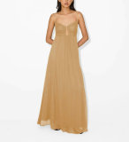 Summer sexy suspender holiday long dress