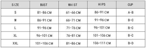 Sexy solid color bikini swimsuit for women with steel