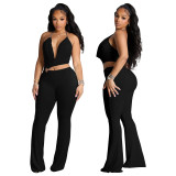 Women’s Halter Neck O-Ring Jumpsuit