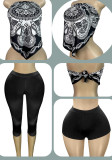 Women's Stretch Satin Hot Shorts/Pants/Print Tops