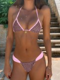 Two-piece swimsuit women's sexy thong bikini swimwear