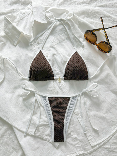 Women's swimsuit strappy sexy bikini beach set