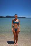 Women two piece underwire thong bikini swimwear