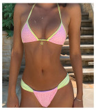 Two-piece swimsuit women's sexy thong bikini swimwear