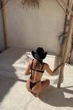 Women two piece underwire thong bikini swimwear