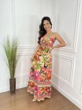 Sleeveless halter backless slim sexy beach dress
