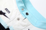 Women Sporty Print Crop Jersey and Mini Skirt Two-Piece Set