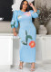 Women Formal Print Lantern Sleeve Pleated Dress