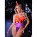 Halloween costume bodysuit little hat lingerie set