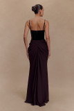 Sexy evening dress low back slim-fitting high-end french style dress