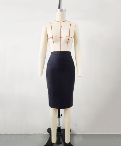 Elastic sexy tight skirt commuting high-end skirt