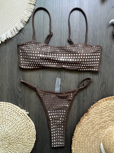 Diamond sexy women's swimsuit 2-piece bikini set