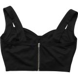 Women Sexy Crop Top and Belted Pants Two-Piece Set