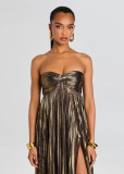 Sexy slit dress for women elegant tube evening dress