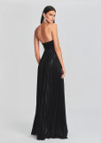 Sexy slit dress for women elegant tube evening dress