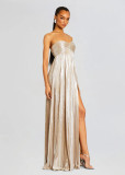 Sexy slit dress for women elegant tube evening dress