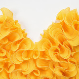 Women's African Clothing Plus Size Sleeveless High Waist Belted Pleated Maxi Dress