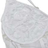 Women Solid Color Lace Vest and Shorts Two-piece Set