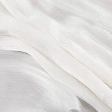 Elegant French-style dress for autumn V-neck puff sleeves tie-waist A-line dress