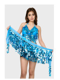 Women stage performance sequined tassel suit