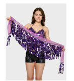 Women stage performance sequined tassel suit