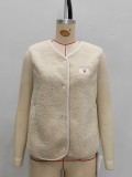Women's sleeveless wool vest top loose single-breasted lamb wool vest coat for autumn and winter