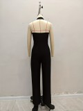 Women's tight-fitting halter neck hip-lifting jumpsuit