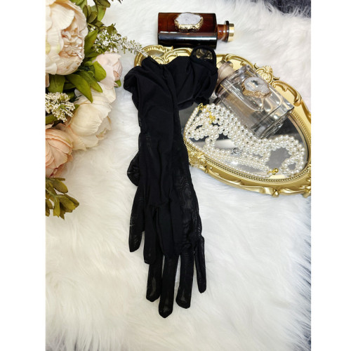 Breathable mesh lace sexy gloves