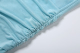 Women's Solid Color Sexy Frill Fringe Long Party Dress