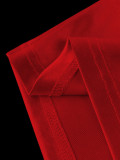 Women's Satin Sweetheart Feather Decor Slit Midi Party Dress