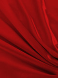 Women's Satin Sweetheart Feather Decor Slit Midi Party Dress
