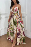 Summer printed vacation dress for women