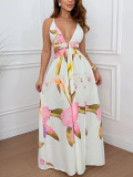Summer printed vacation dress for women