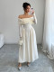 2026 Elegant Waist-cinching Long-sleeved Maxi Dress for Women