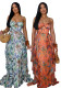 Women Printed High Waisted Maxi Dress