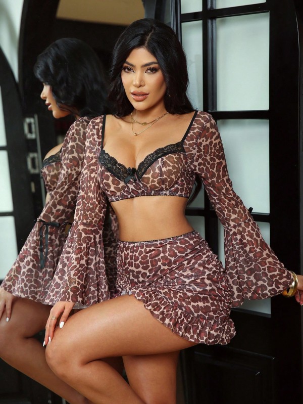 Sexy Leopard Print Lingerie for Women