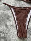 Punk Studded Bikini Swimsuit