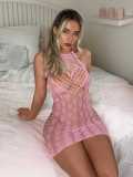 Sexy heart-shaped mesh dress