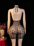 Sexy heart-shaped mesh dress
