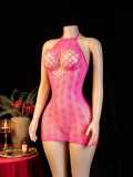 Sexy heart-shaped mesh dress
