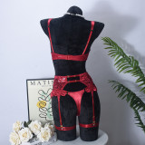 Women sexy underwear royal blue lace lingerie set