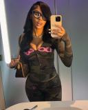 Women Letter Print Hooded Long-Sleeved Tracksuit