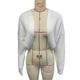 Women's Long Sleeve Knitted Short Shawl Cardigan