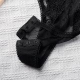 Lace see-through open crotch bodysuit sexy lingerie